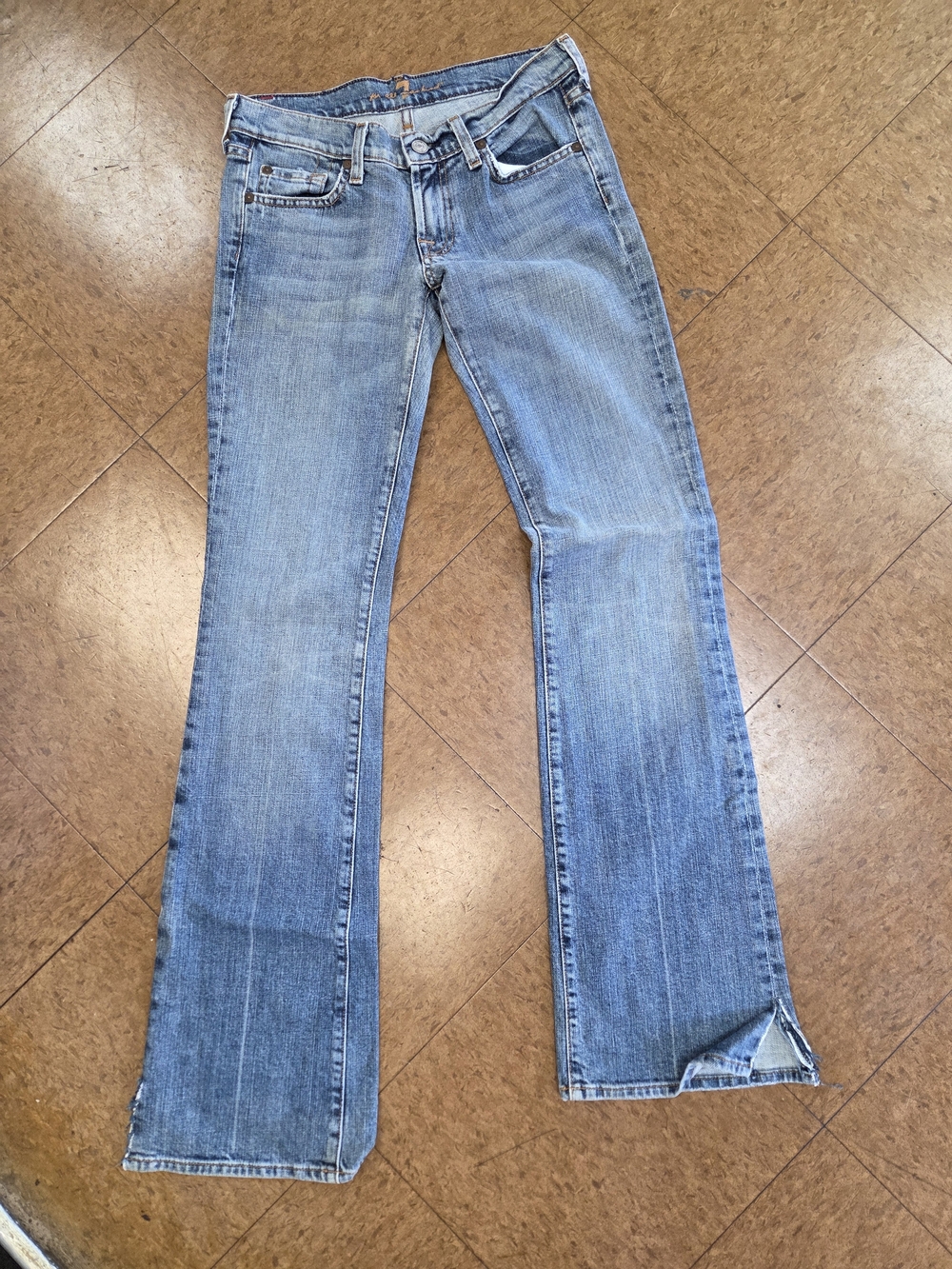 7 For All Mankind Light Blue Flare Jeans